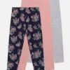 Friboo 3 Pack - Legging - Grey/Pink/Multi-Coloured -Friboo 2fa2147c971c475daac1e62755c37157