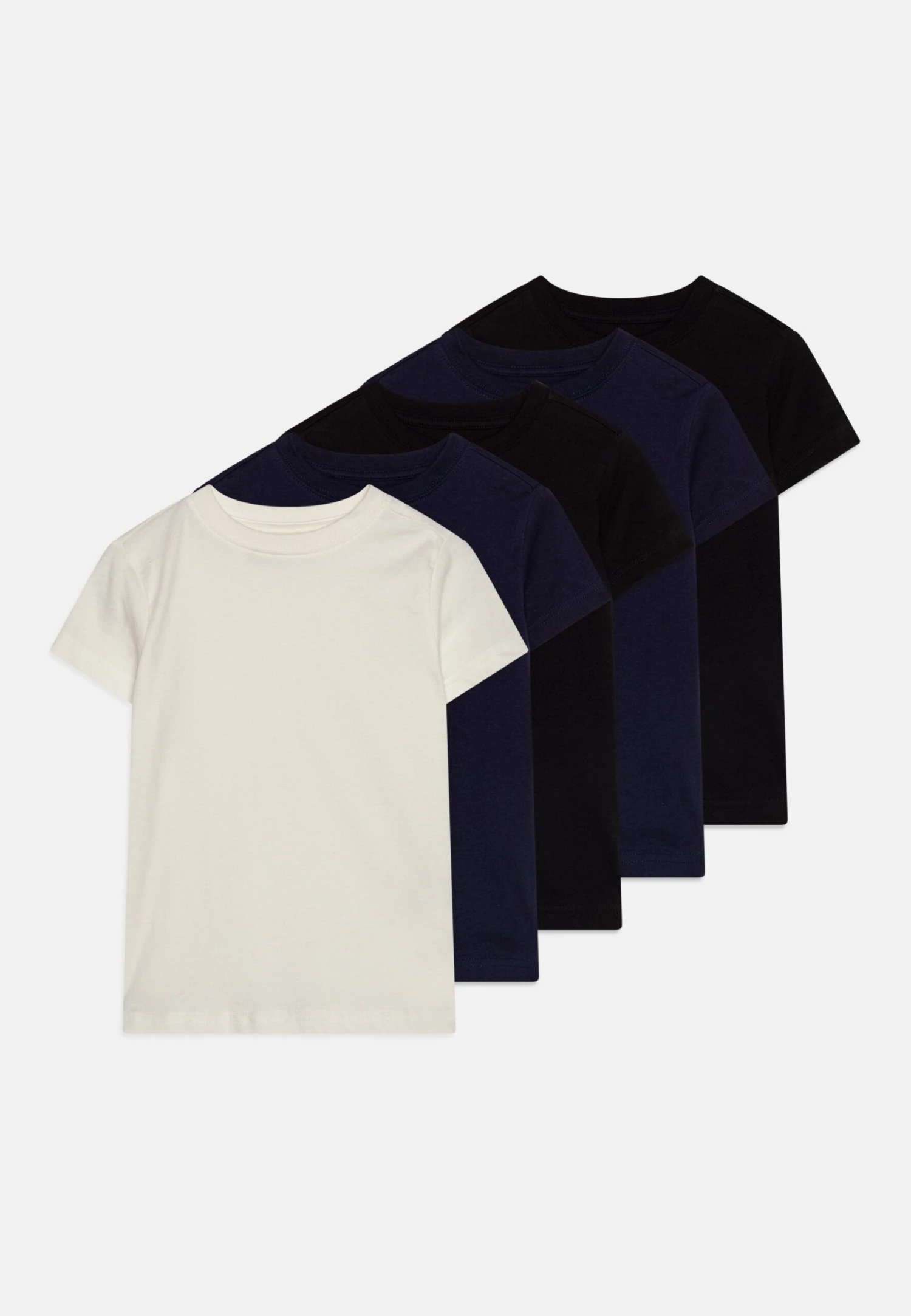 Friboo 5 Pack - T-Shirt Basic - Black/Dark Blue 3 Friboo 5 Pack - T-Shirt Basic - Black/Dark Blue