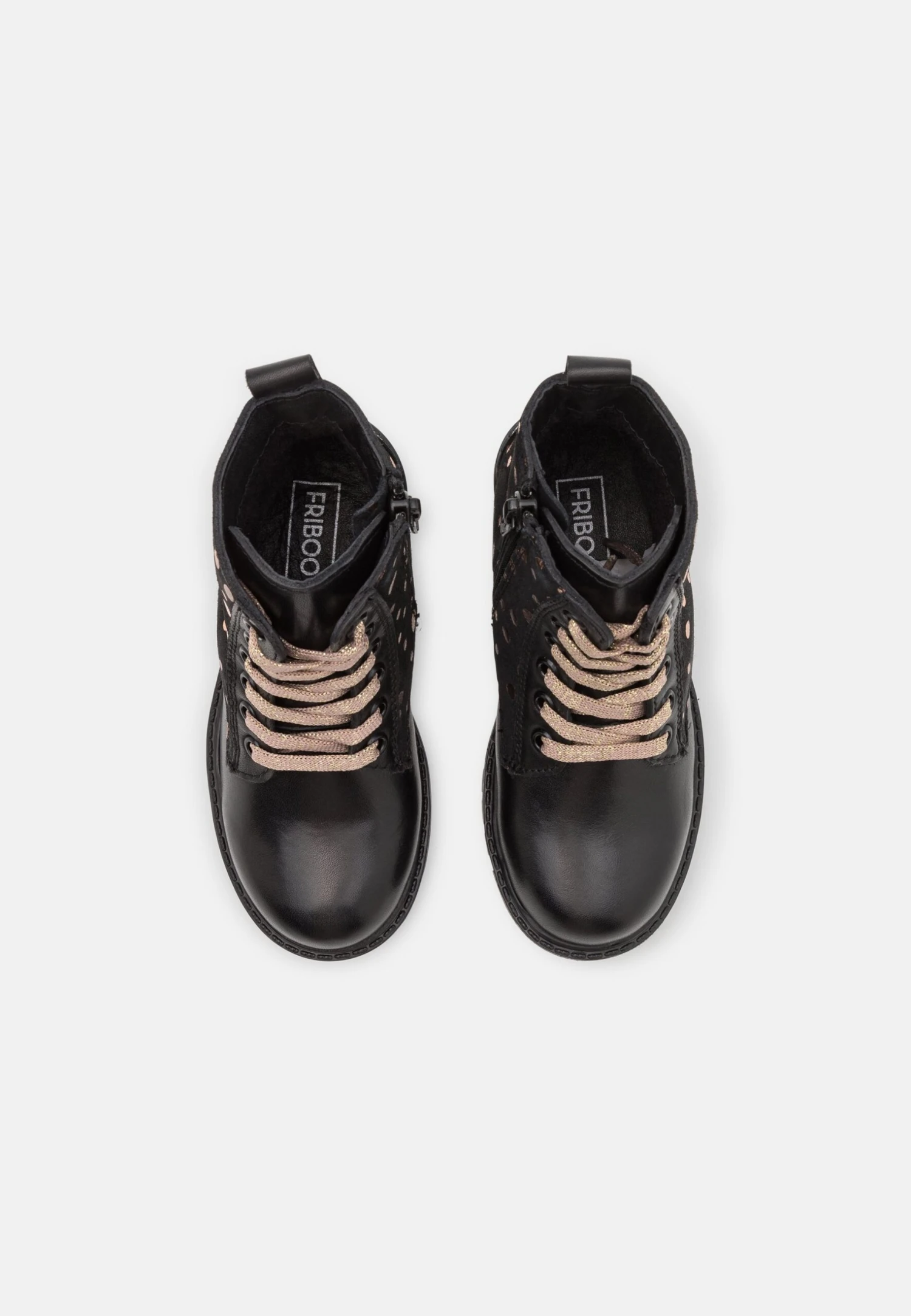 Friboo Leather - Veterboots - Black 6 Friboo Leather - Veterboots - Black - Afbeelding 4