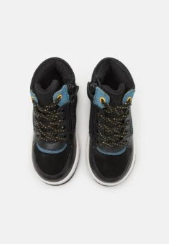 Friboo Leather - Sneakers Hoog - Black -Friboo 7f1af0c3b1ec4ba08b8d67a5b3c7181c