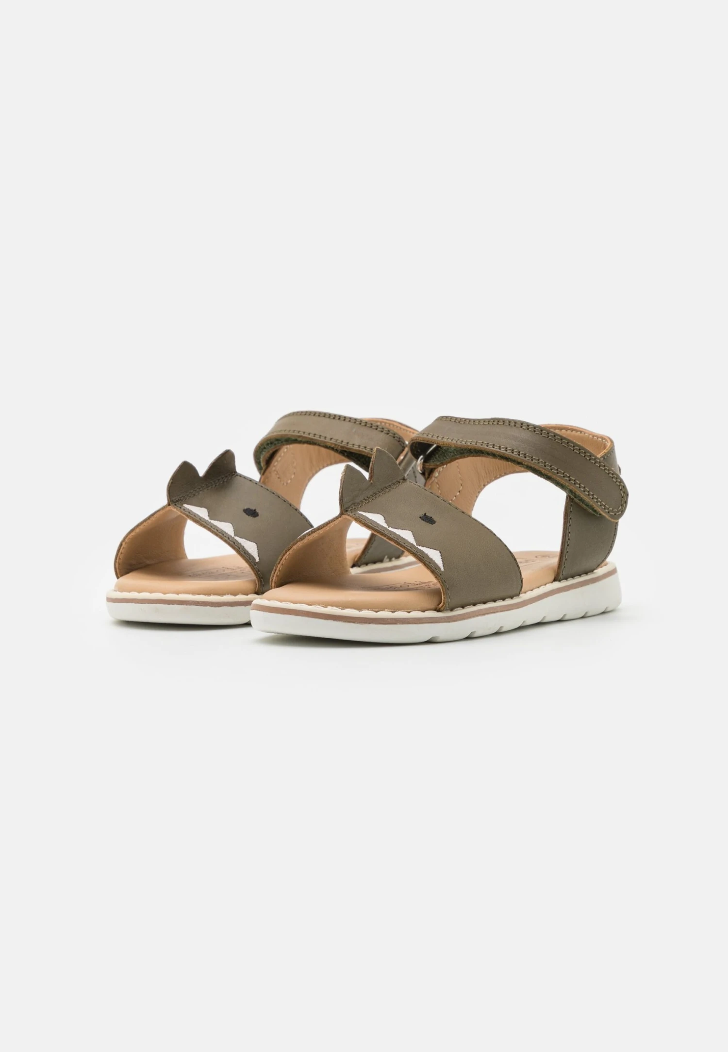 Friboo Leather - Sandalen - Khaki 4 Friboo Leather - Sandalen - Khaki - Afbeelding 2