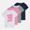 Friboo 4 Pack - T-Shirt Print - Multi-Coloured/White /Pink -Friboo ae9e763956c743578d405daa1db9d086