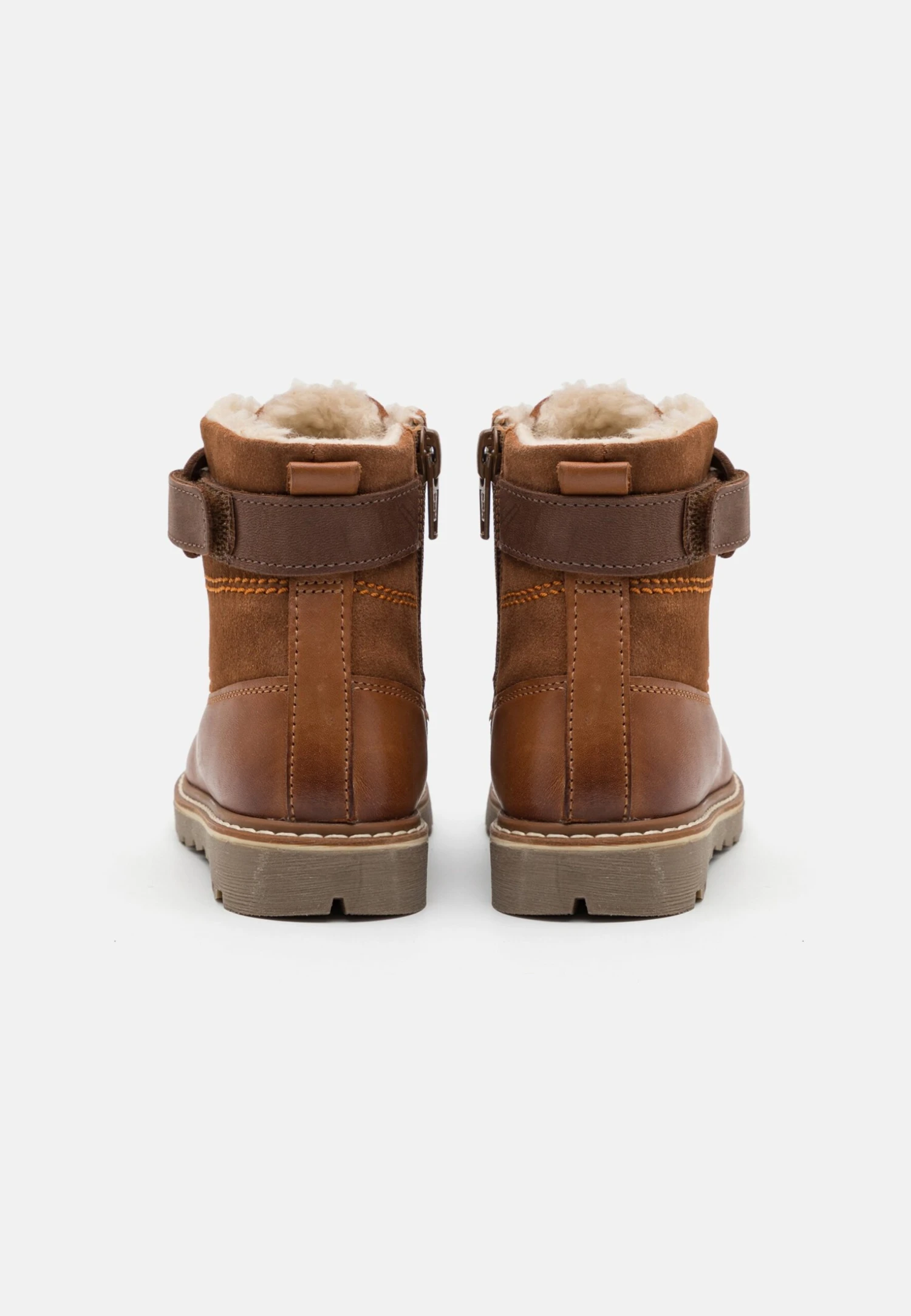 Friboo Leather - Veterboots - Cognac 5 Friboo Leather - Veterboots - Cognac - Afbeelding 3