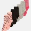 Friboo Girls 7 Pack - Sokken - Grey/Pink/Black -Friboo c9635885d02b49daa1bdc04c990ed5bc