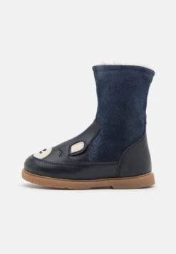 Friboo Leather - Snowboots- Dark Blue